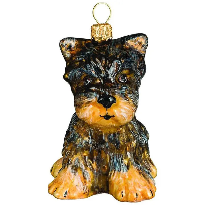Yorkshire Terrier Puppy Ornament