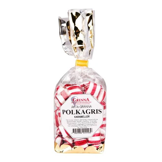 Polkagris (Peppermint) hard Candkem 200g