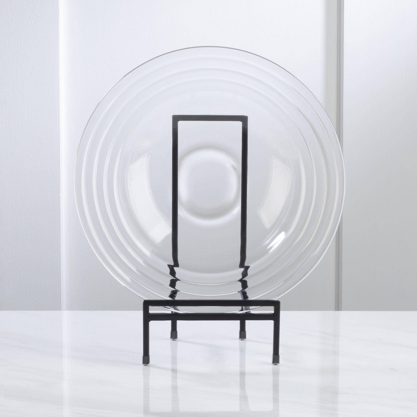 Straight Edge Platter and Bowl Stands: Black / Tall Platter Stand