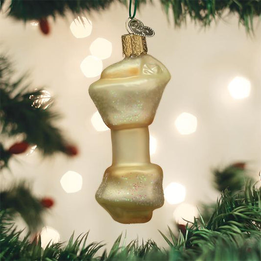 3.5" Wide Rawhide Bone Ornament