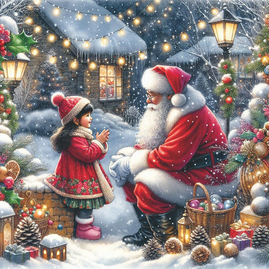 Beverage Napkins- Talking to Santa