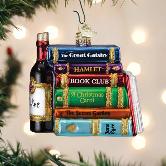 3" Book Club Ornament