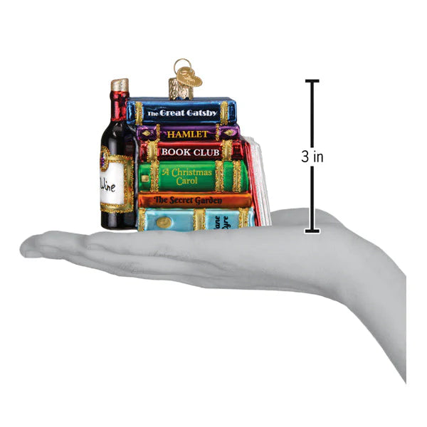 3" Book Club Ornament