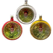 Santa Ephemera Reflector 3.25" - Antik Baubles Christmas Ornament