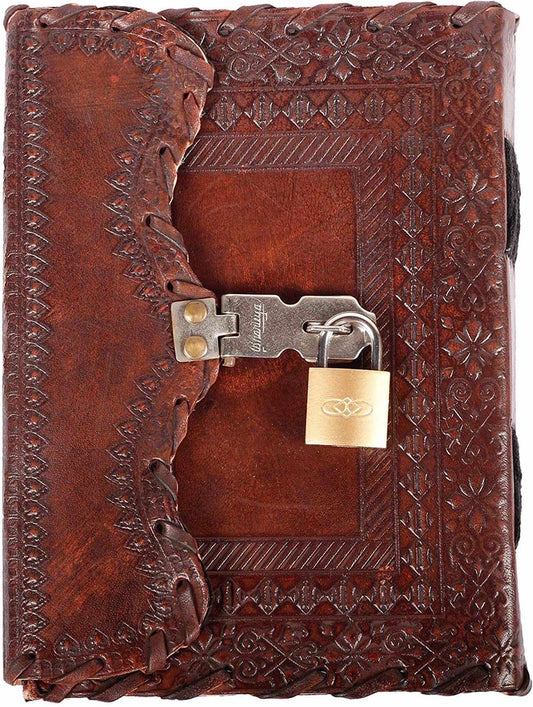 7" Leather Journal For Men & Women- Brown