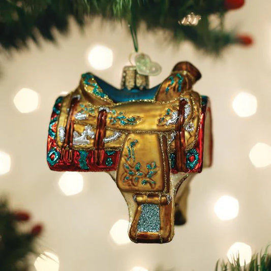2.75" Western Saddle Ornament