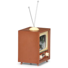 Load image into Gallery viewer, Amusements Lighted Musical TV with Rotating Train in Tunnel
