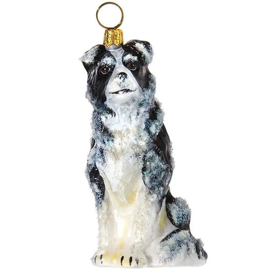 Border Collie Snowy Ornament