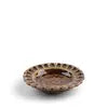 Sauce Dish Crimp Amber 3.5"