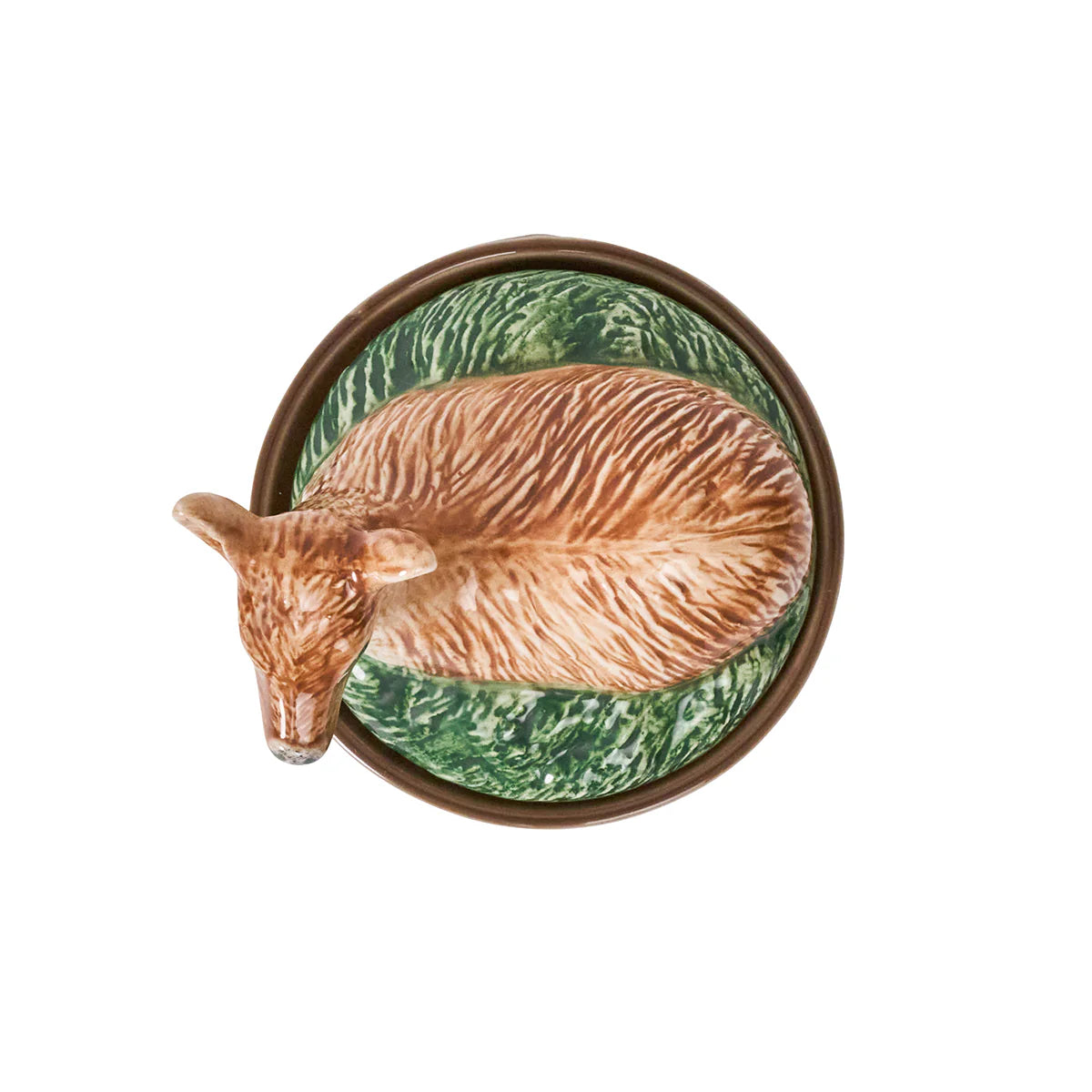 Forest Walk Deer Bowl with Lid - Multi Color