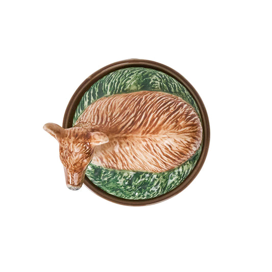 Forest Walk Deer Bowl with Lid - Multi Color