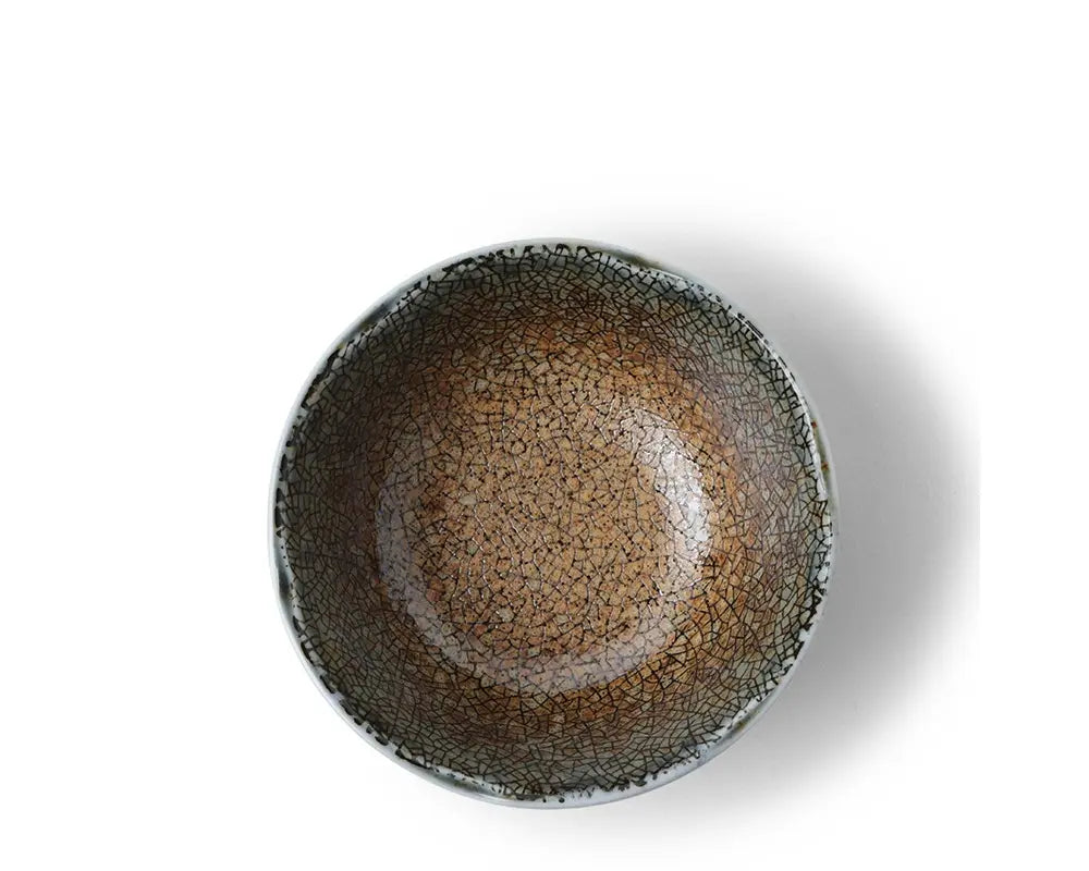 Sauce Bowl- Blue Sand Crackle 3-1/2"