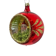 Santa Ephemera Reflector 3.25" - Antik Baubles Christmas Ornament