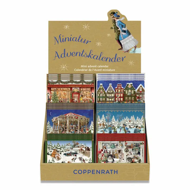 Victorian Mini Advent Calendar Card