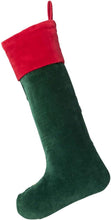 Load image into Gallery viewer, 20" Christmas Wreath Velvet Stocking
