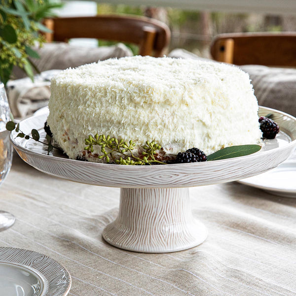 Blenheim Oak Whitewash Cake Pedestal