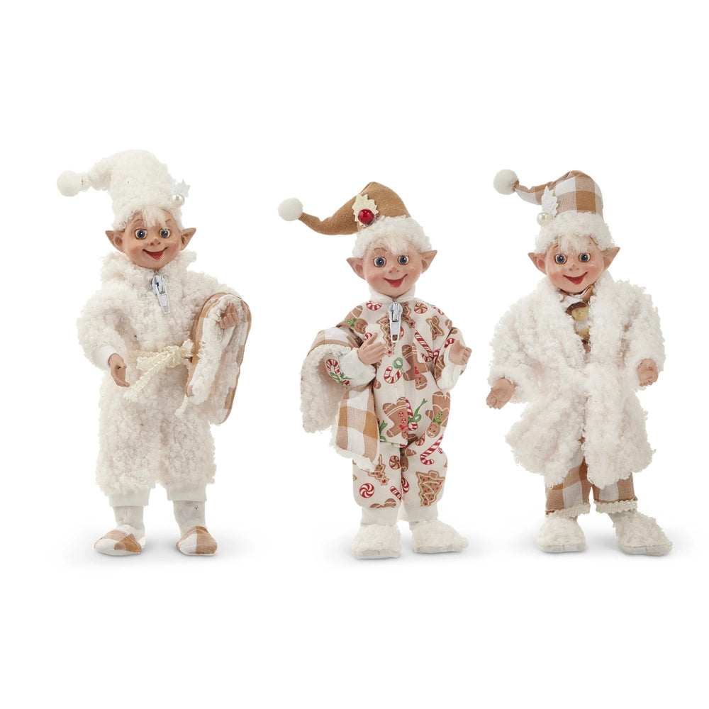 7" Sherpa Bedtime Posable Elf