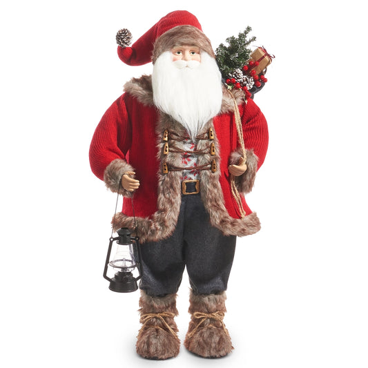 36" Santa with Lantern