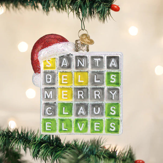 3.25" Merry Words Ornament