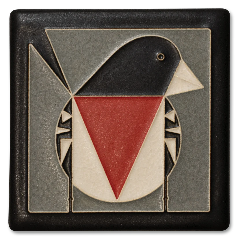 4x4 Rose-Breasted Grosbeak ( GREY)