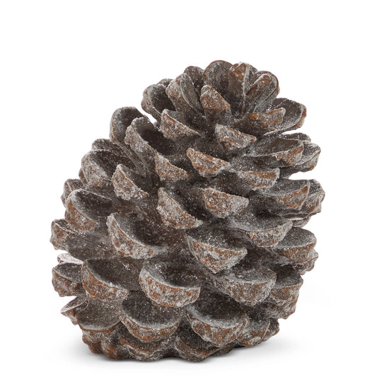 11" Iced Pinecone