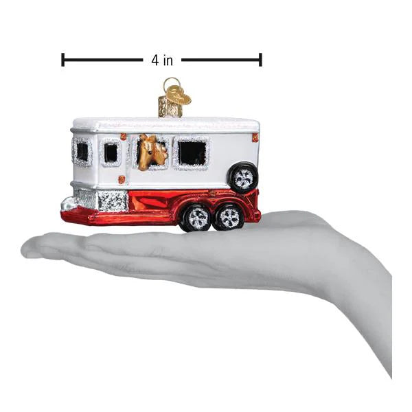 4" Horse Trailer Ornament