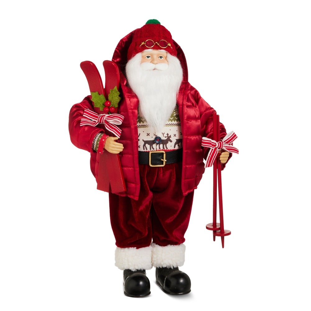 18" Skiing Santa