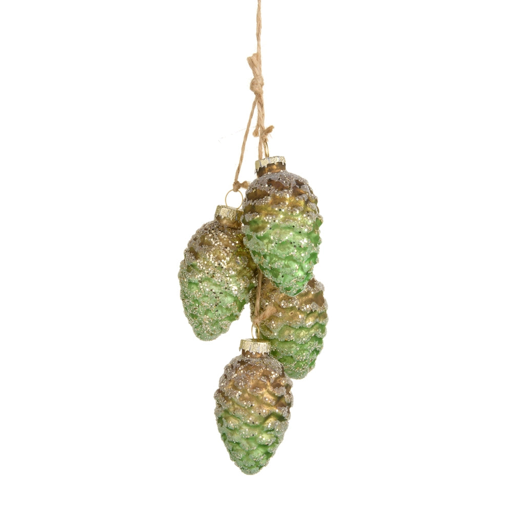 8" Pinecone Cluster Ornament