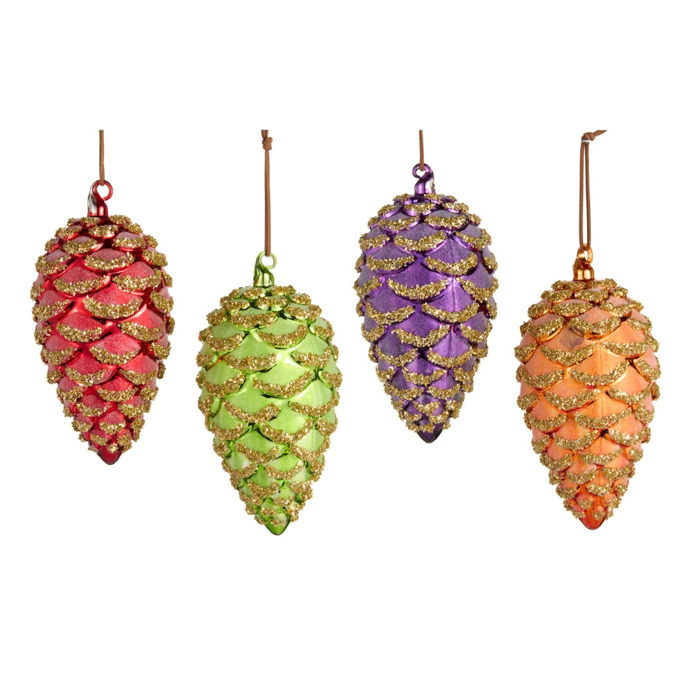 7" Bright Pinecone Ornament
