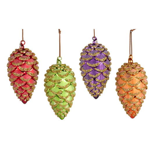 7" Bright Pinecone Ornament