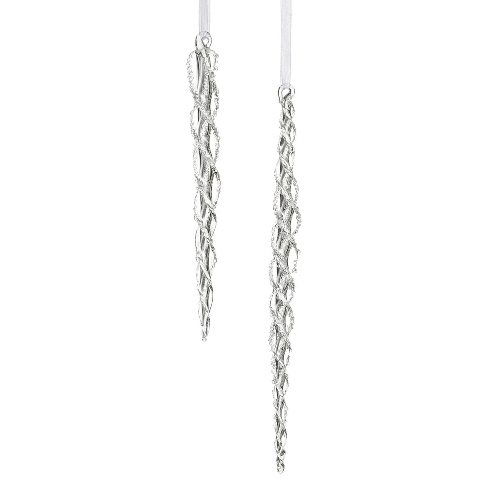 9" Spiral Icicle Ornament