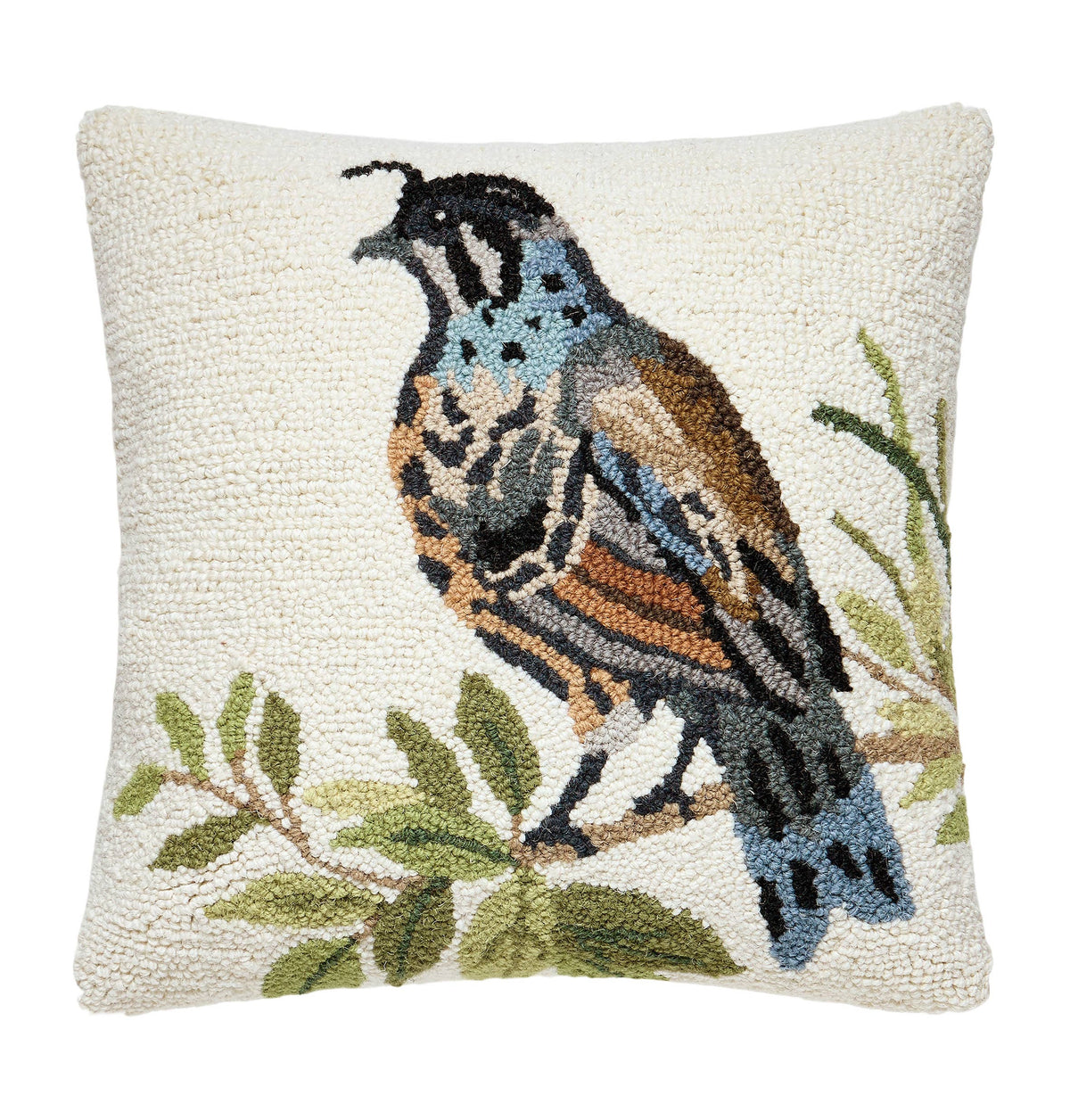 Quail Foliage Hook Pillow