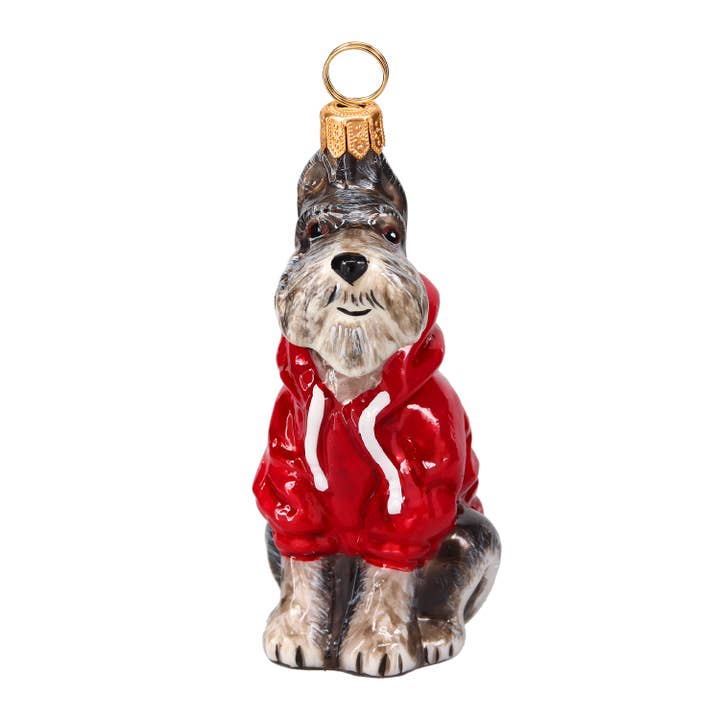 Schnauzer Gray in Thick Hoodie