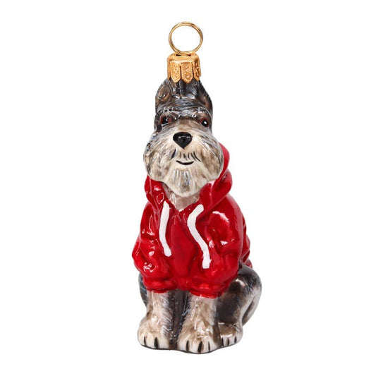 Schnauzer Gray in Thick Hoodie