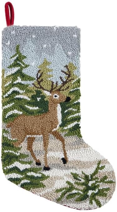 20" Snow Deer Stocking