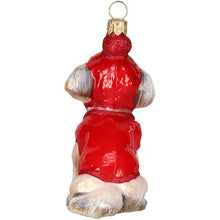 Load image into Gallery viewer, Shih Tzu in Winter Coat and Ski Hat Ornament
