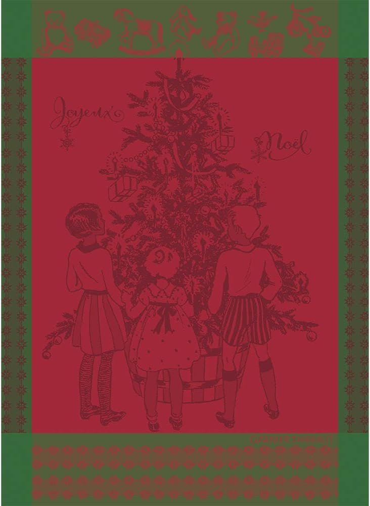 22“x 31” Noel D’Enfance Houx Kitchen Towel