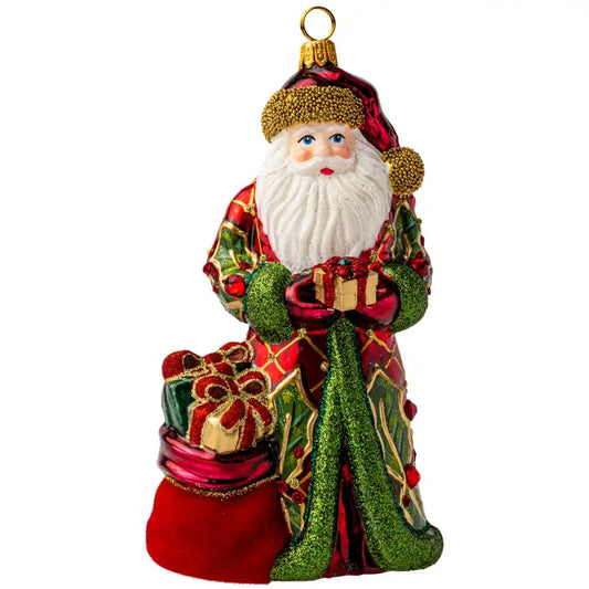 Deck The Halls Santa Ornament