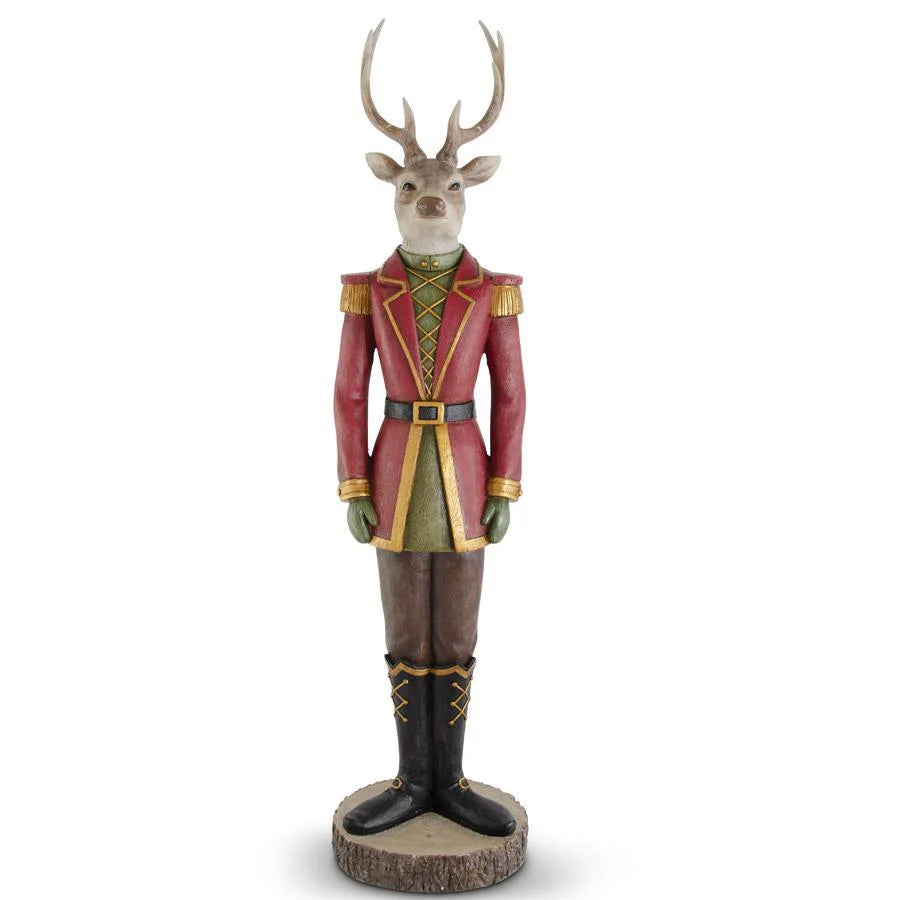 52.25" Deer Soldier Statue