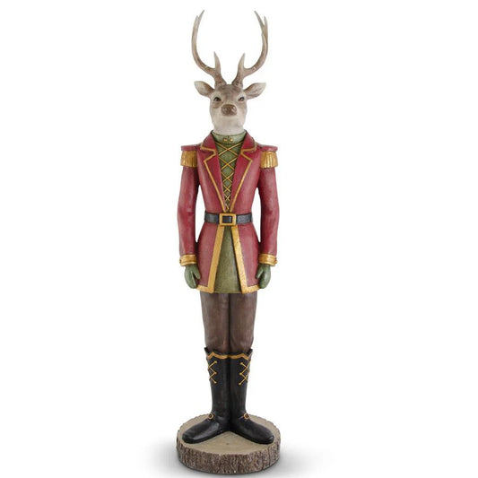 52.25" Deer Soldier Statue