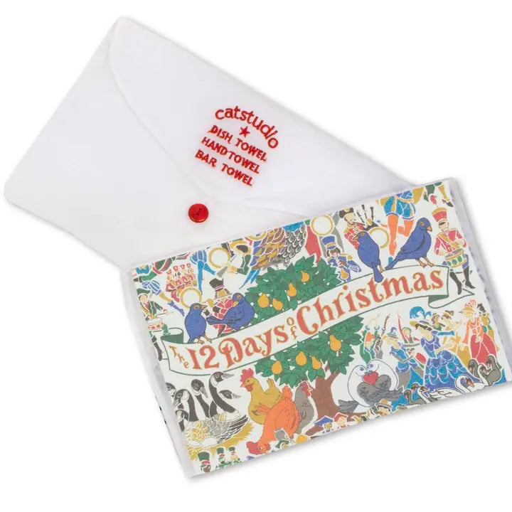 12 Days of Christmas Dish Towel