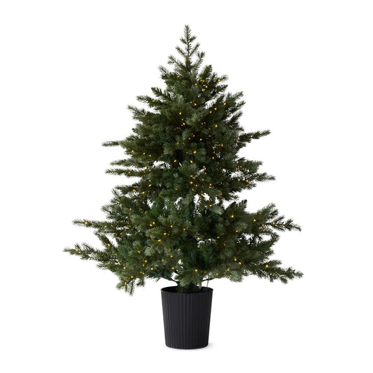 48" LED Pine Tree in Black Pot w/Multi Function Lights