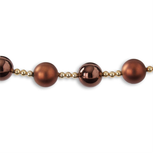 72" Copper Ball & Gold Pearl Garland