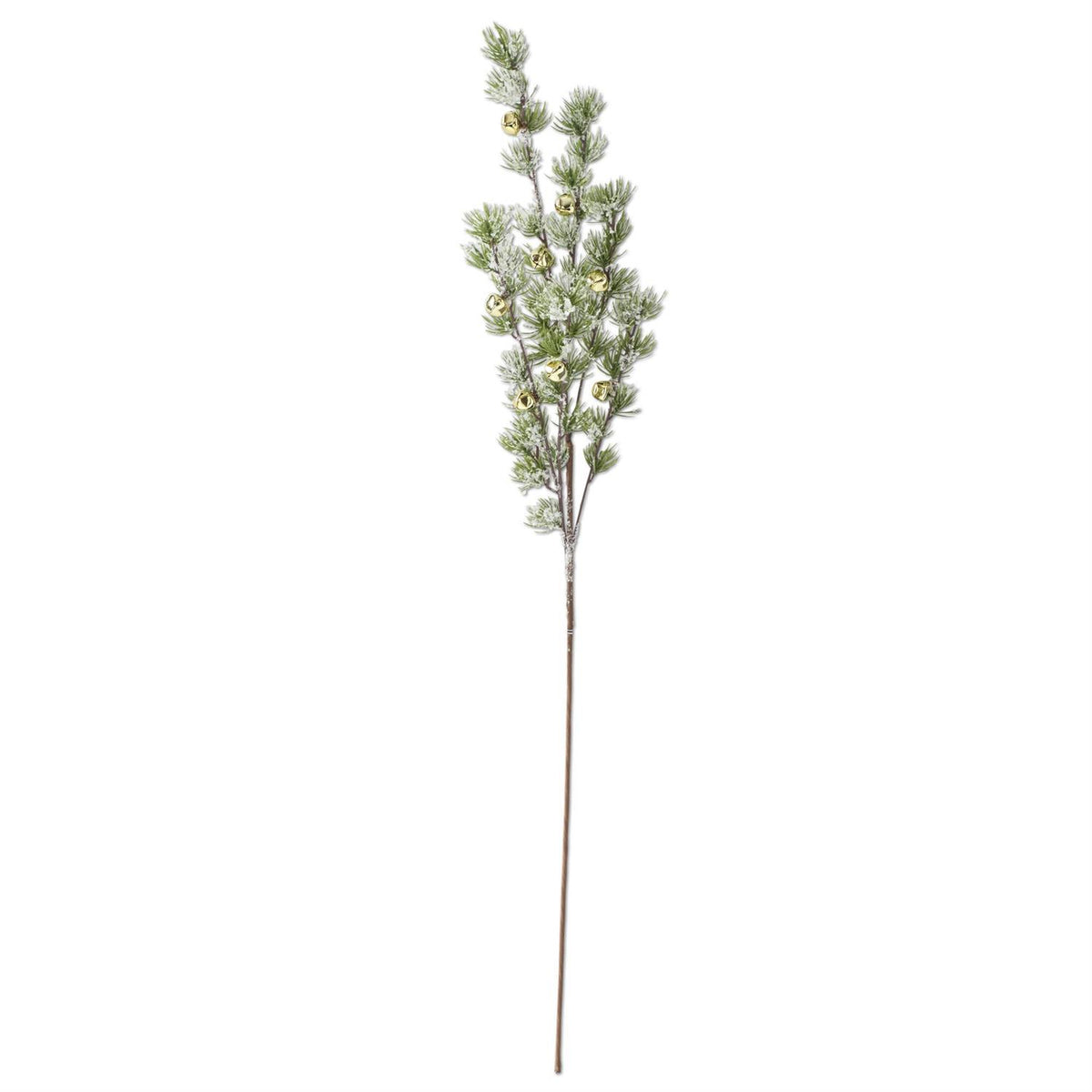 37.5" Snowy Pine Stem w/Gold Bells