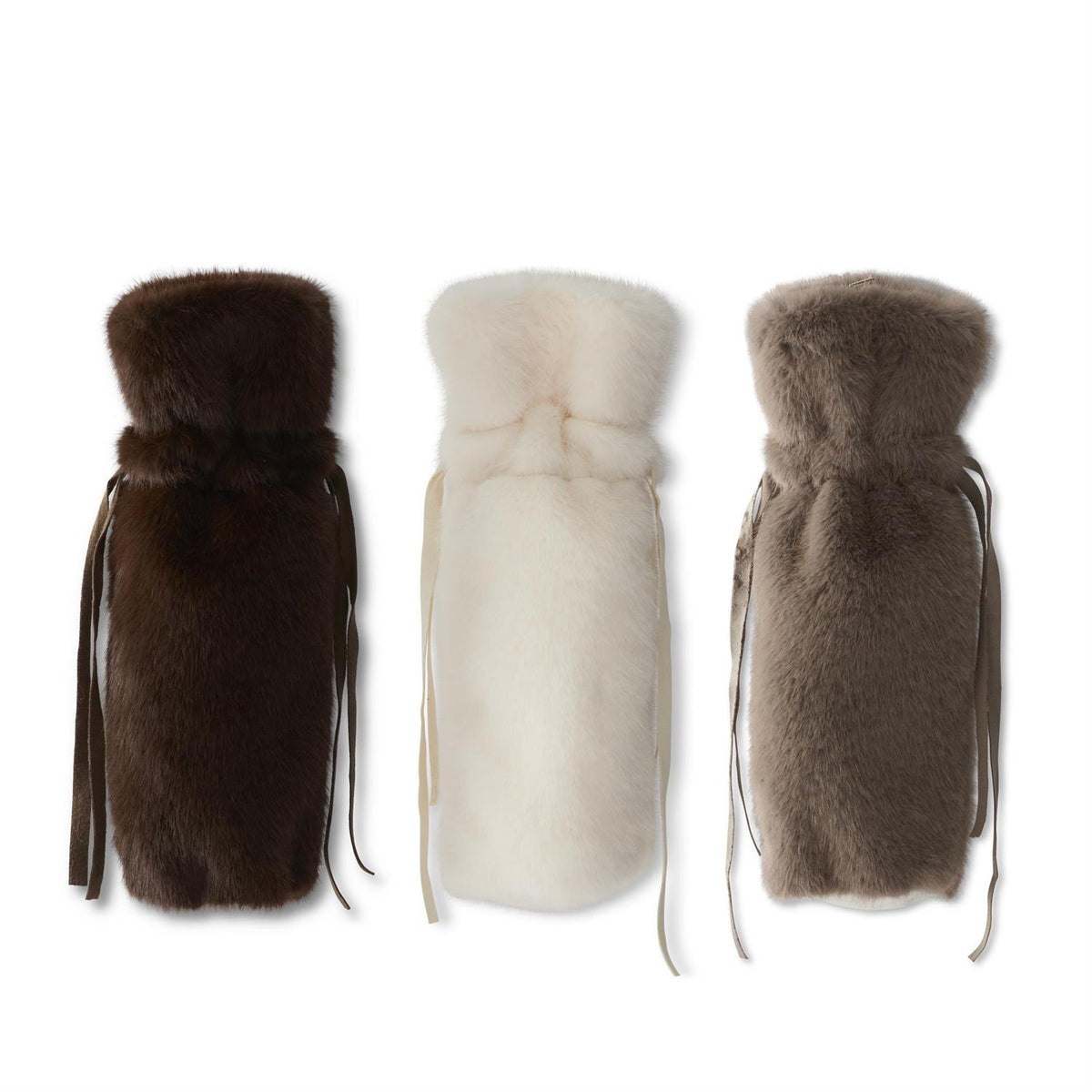 Fur Wine Bag, Vegan-style