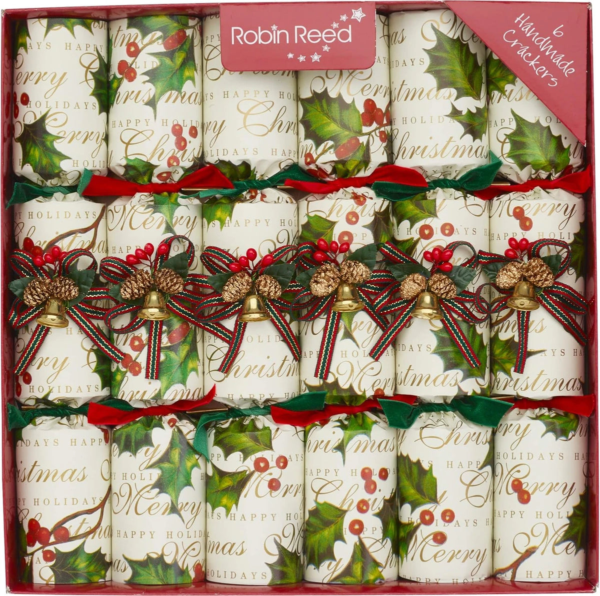 6x12 Holly Bells Party Crackers