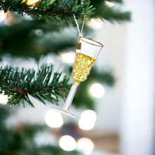 Load image into Gallery viewer, 6" Champagne Wishes Ornament
