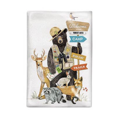 Bear Crossing Bagged Towel