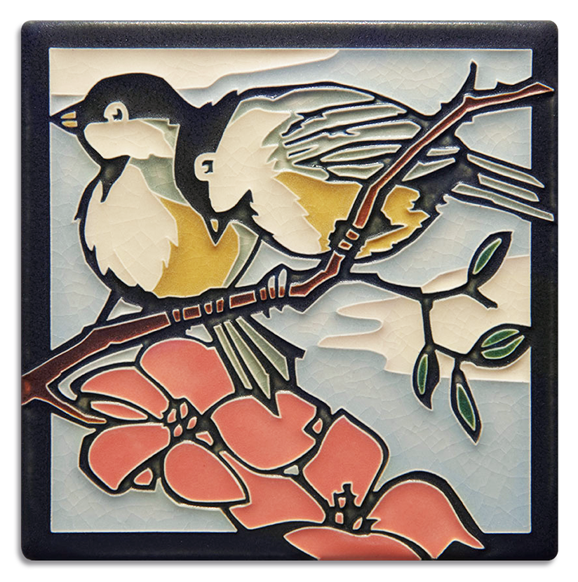 6x6 Spring Chickadees