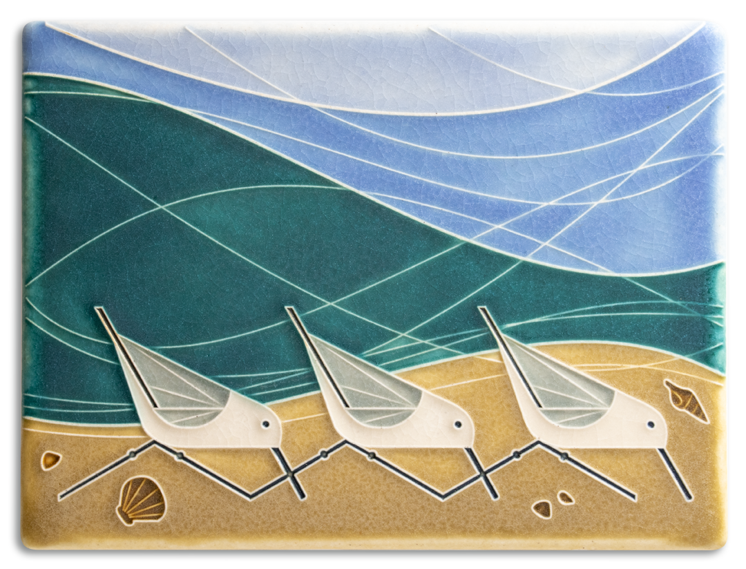 6X8 Beach Birds